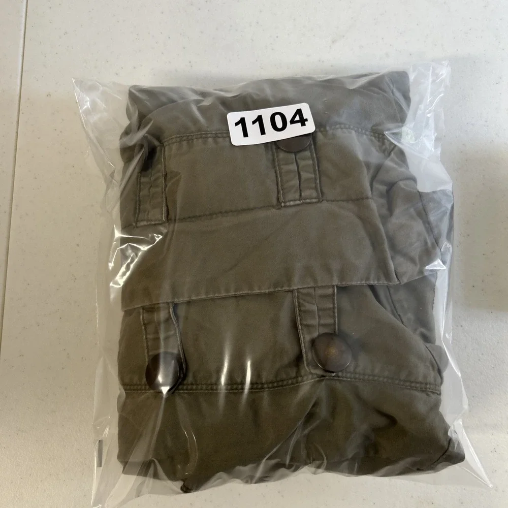 GAP Kids girls' olive green military-style jacket Size 8